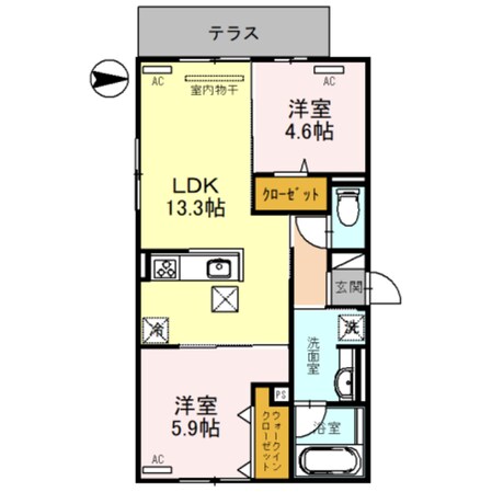 カメリアの物件間取画像